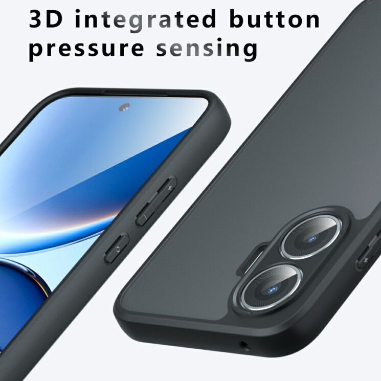 Защитный чехол Deexe Matte Skin для Xiaomi Poco F7 - Black: фото 11 из 13