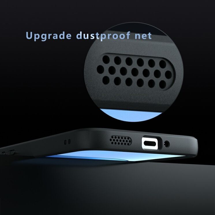 Защитный чехол Deexe Matte Skin для Xiaomi Poco F7 - Black: фото 6 из 13