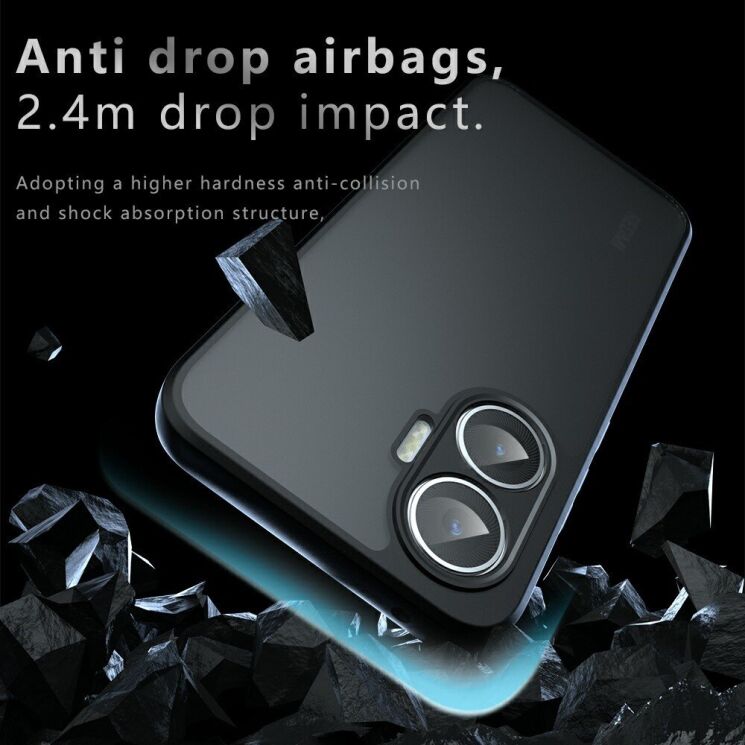 Защитный чехол Deexe Matte Skin для Xiaomi Poco F7 - Black: фото 4 из 13