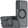 Захисний чохол Deexe Matte Skin Kickstand with MagSafe для Samsung Galaxy S25 (S931) - Black (375377B)