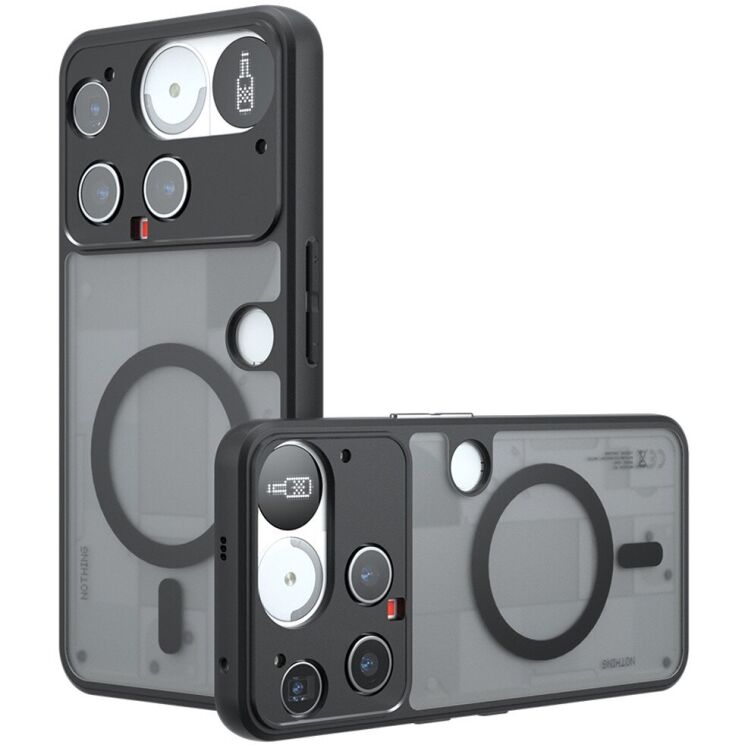 Защитный чехол Deexe Matte Skin with MagSafe для Nothing Phone (3) - Black: фото 1 из 11