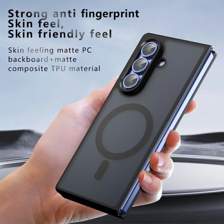 Защитный чехол Deexe Matte Skin with MagSafe для Samsung Galaxy Fold 8 Ultra - Black (424024B) Защитный чехол Deexe Matte Skin with MagSafe для Samsung Galaxy Fold 8 Ultra - Black: фото 10 из 13