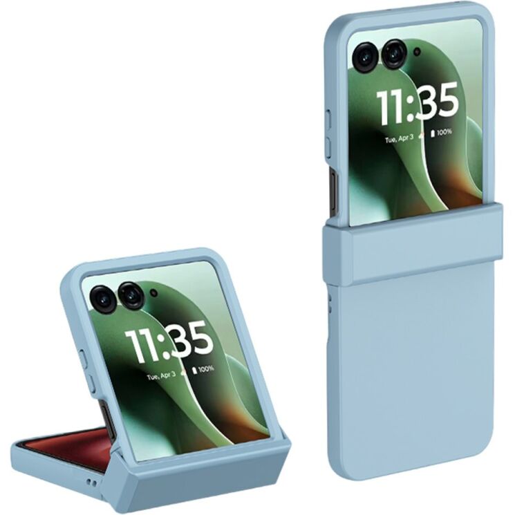 Защитный чехол Deexe Pivot Case для Motorola Razr 60 Ultra / Razr 70 Ultra - Sky Blue: фото 1 из 12