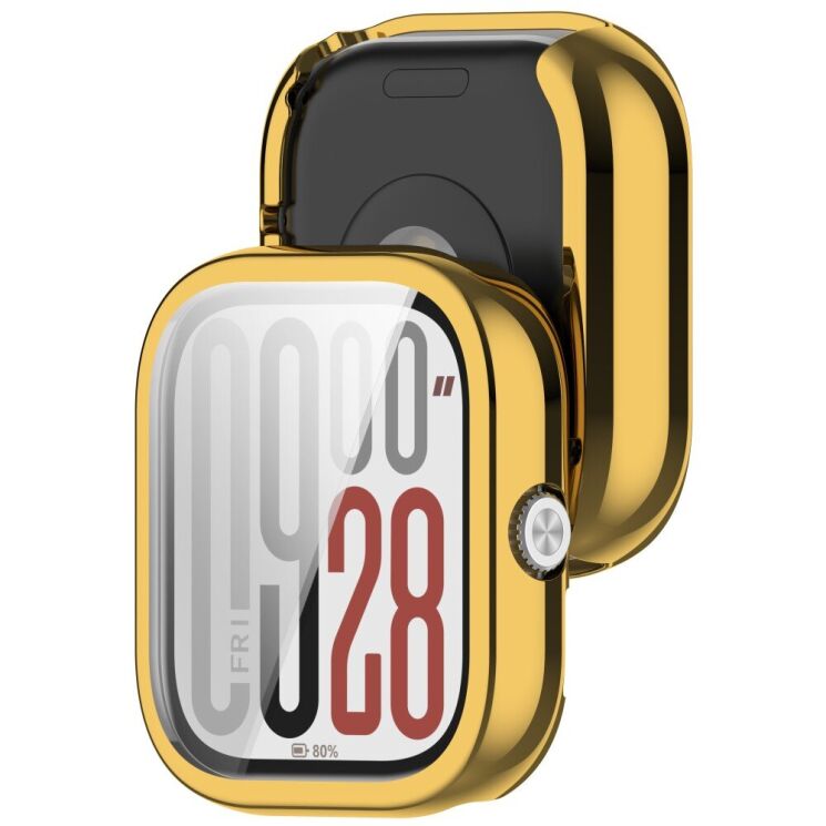 Защитный чехол Deexe Protective Frame для Xiaomi Redmi Watch 5 - Gold: фото 3 из 7