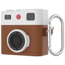 Защитный чехол Deexe Retro Camera для Apple AirPods 4 - Brown: фото 1 из 7