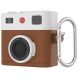Защитный чехол Deexe Retro Camera для Apple AirPods 4 - Brown (364407Z). Фото 1 из 7