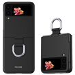 Защитный чехол Deexe Ring Case для Samsung Galaxy Flip 3 - Black (282335B)