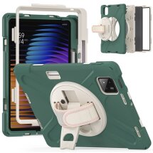 Защитный чехол Deexe Rotation Hybrid для Xiaomi Pad 7 / 7 Pro - Emerald Green: фото 1 из 15