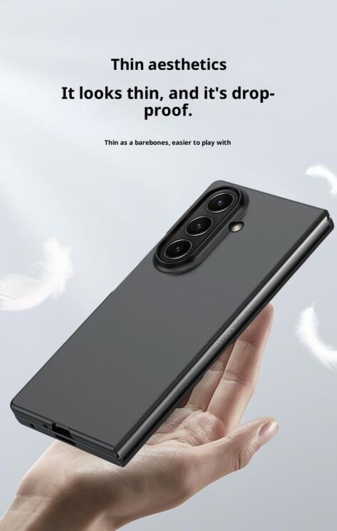 Защитный чехол Deexe Satin Case для Samsung Galaxy Fold 8 Ultra - Orange: фото 10 из 10