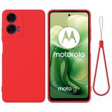 Захисний чохол Deexe Silicone Case для Motorola Moto G24 / G04 / G04s - Red (347803R)
