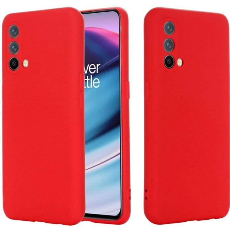 Защитный чехол Deexe Silicone Case для OnePlus Nord CE - Red: фото 1 из 6