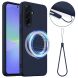 Защитный чехол Deexe Silicone Case with MagSafe для Samsung Galaxy A37 (A376) - Dark Blue (406020DB). Фото 1 из 9