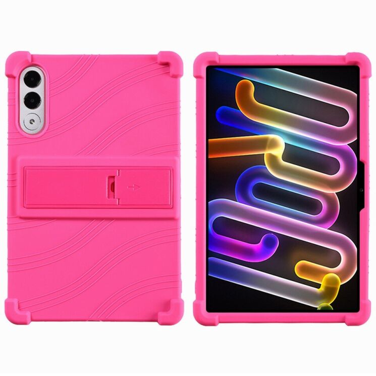 Захисний чохол Deexe Silicone Kickstand для Lenovo Yoga Tab 11.1 - Rose: фото 1 з 19