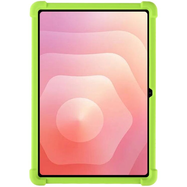 Защитный чехол Deexe Silicone Kickstand для Samsung Galaxy Tab S12 Plus - Green: фото 2 из 7