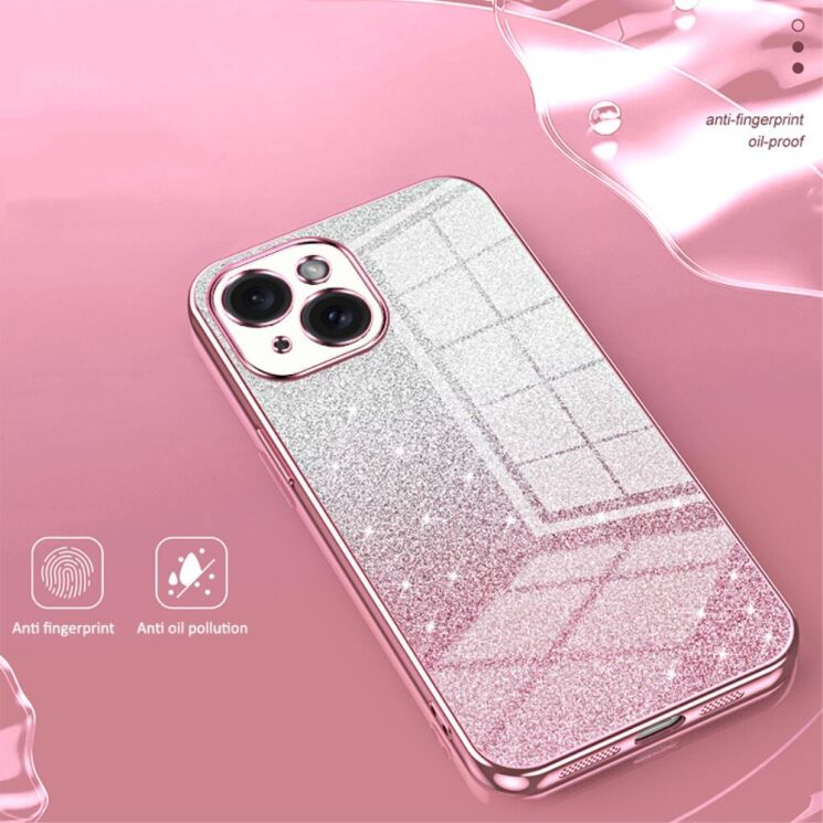 Защитный чехол Deexe Sparkles Cover для Apple iPhone 15 - Blue: фото 3 из 7