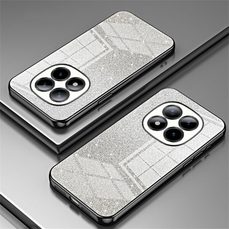 Защитный чехол Deexe Sparkles Cover для Xiaomi Redmi Note 15 Pro Plus / Poco M8 Pro 5G - Black: фото 2 из 7