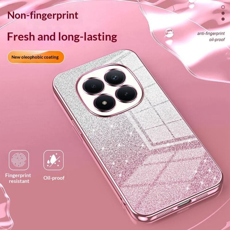 Защитный чехол Deexe Sparkles Cover для Xiaomi Redmi Note 15 Pro - Pink: фото 5 из 7
