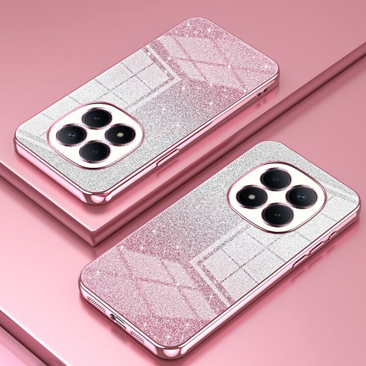 Защитный чехол Deexe Sparkles Cover для Xiaomi Redmi Note 15 Pro - Pink: фото 2 из 7