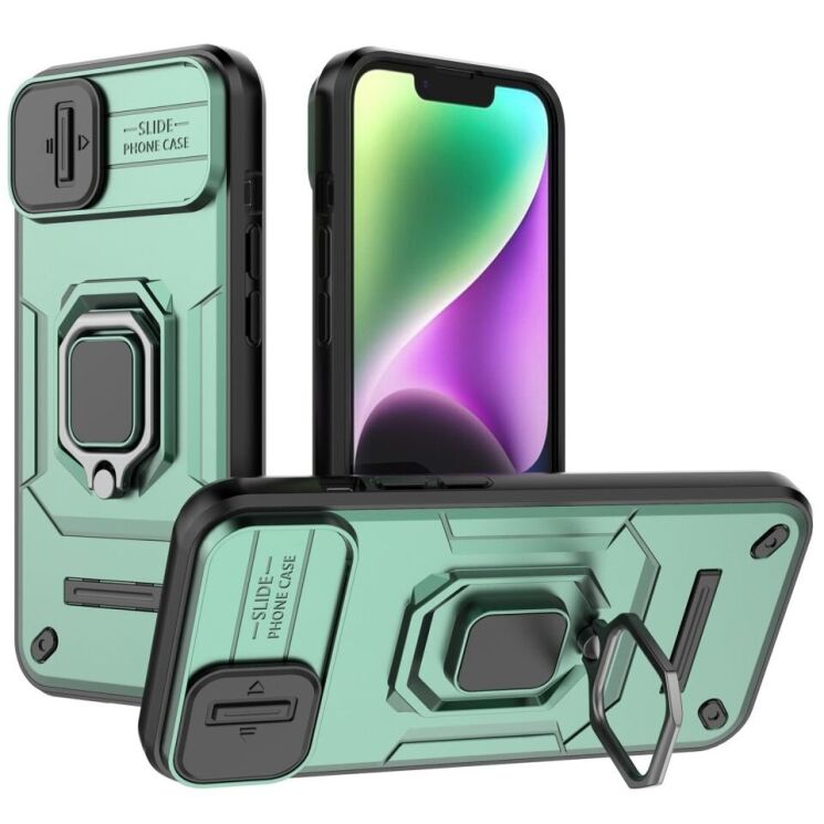 Защитный чехол Deexe Stellar Shield для Apple iPhone 15 - Green: фото 1 из 8