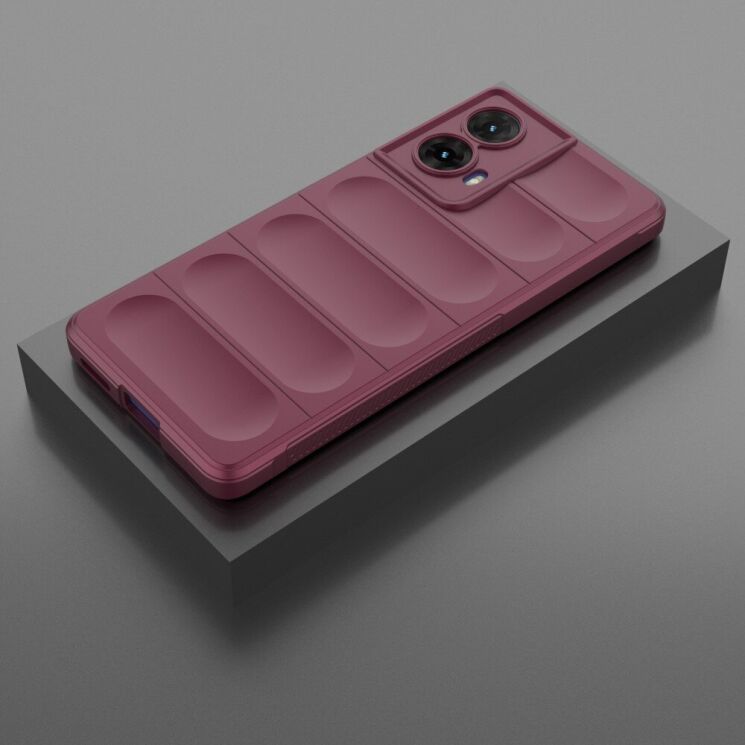 Захисний чохол Deexe Terra Case для Motorola Moto G85 - Wine Red: фото 4 з 9