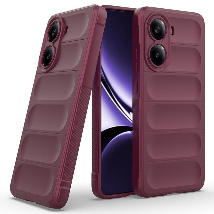 Защитный чехол Deexe Terra Case для Xiaomi Poco X7 Pro - Wine Red: фото 5 из 7