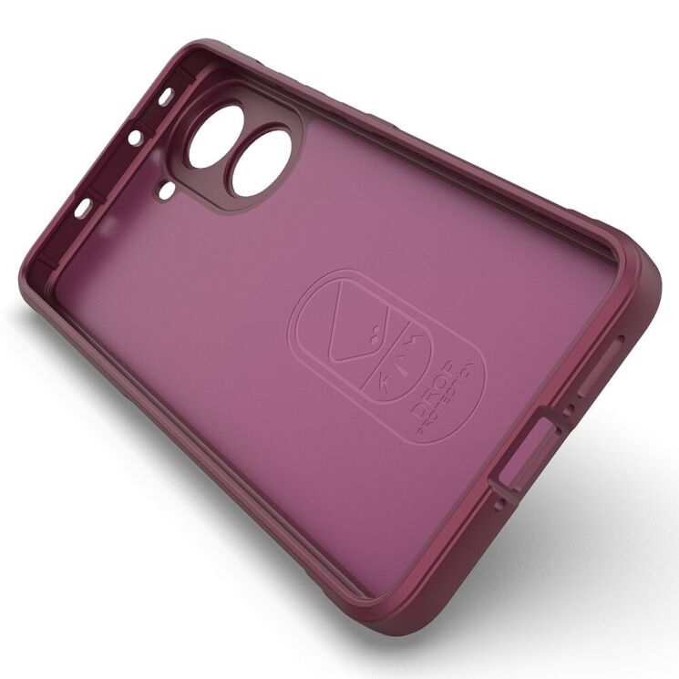 Защитный чехол Deexe Terra Case для Xiaomi Poco X7 Pro - Wine Red: фото 3 из 7