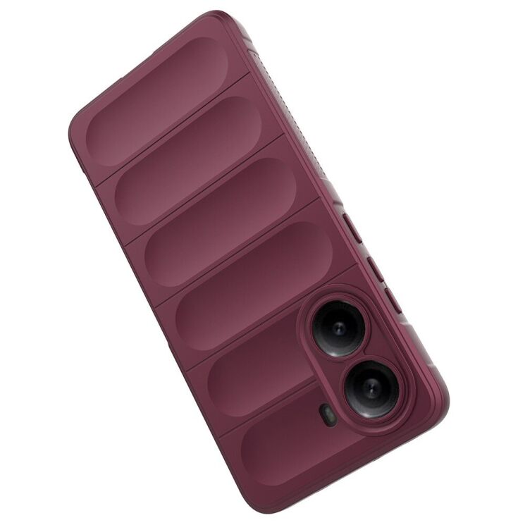 Защитный чехол Deexe Terra Case для Xiaomi Poco X7 Pro - Wine Red: фото 4 из 7