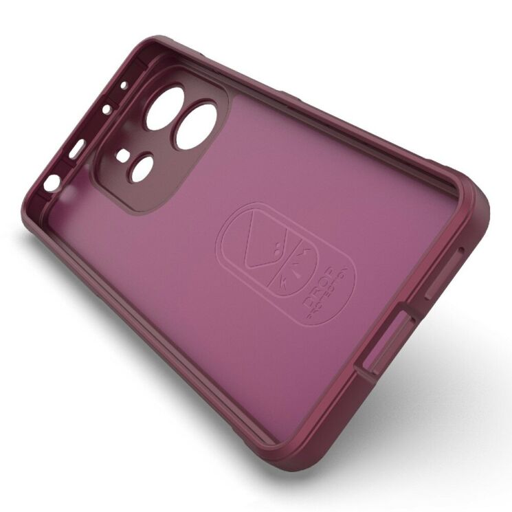 Защитный чехол Deexe Terra Case для Xiaomi Redmi Note 14 4G - Wine Red: фото 3 из 6