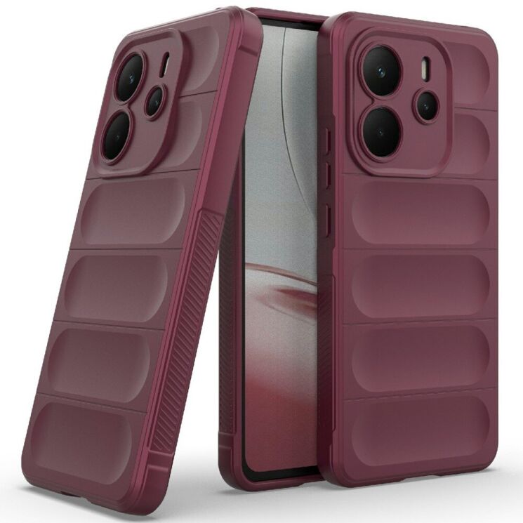 Защитный чехол Deexe Terra Case для Xiaomi Redmi Note 14 4G - Wine Red: фото 2 из 6