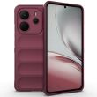 Защитный чехол Deexe Terra Case для Xiaomi Redmi Note 14 4G - Wine Red (373475WR)