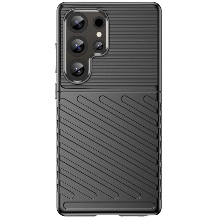 Защитный чехол Deexe Thunder Series для Samsung Galaxy S25 Ultra (S938) - Black: фото 2 из 12