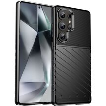 Защитный чехол Deexe Thunder Series для Samsung Galaxy S25 Ultra (S938) - Black: фото 1 из 12