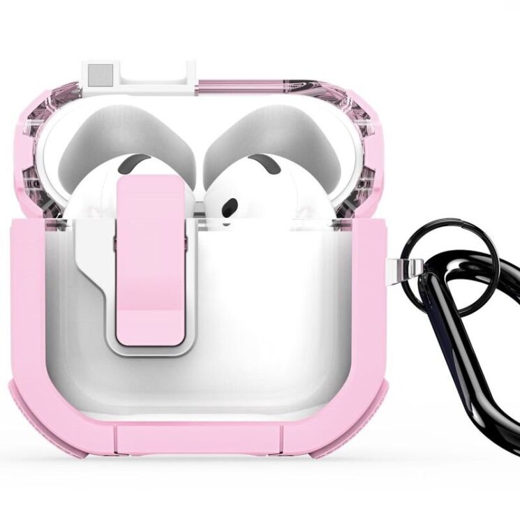 Защитный чехол DUX DUCIS PECN Series для Apple AirPods 4 - Pink / White: фото 2 из 10