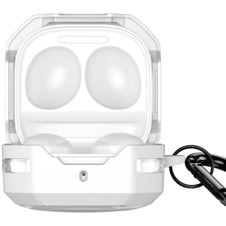 Захисний чохол DUX DUCIS SECC Series для Samsung Galaxy Buds Live / Buds Pro / Buds 2 / Buds 2 Pro / Buds FE - White: фото 1 з 15