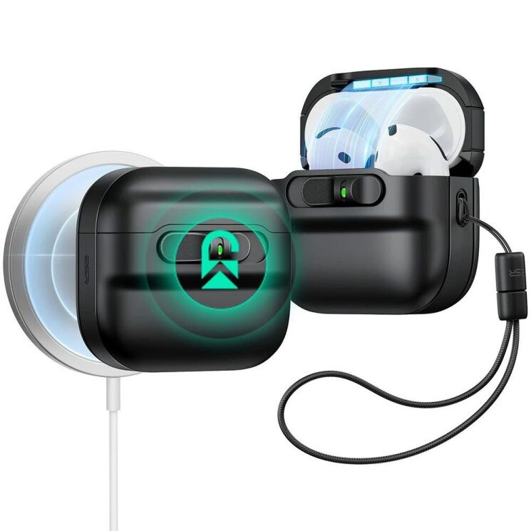 Защитный чехол ESR Pulse HaloLock MagSafe для Apple AirPods 4 (4894240217702) - Black: фото 1 из 9