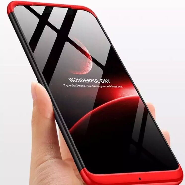 Защитный чехол GKK Double Dip Case для Realme C11 - Black / Silver: фото 5 из 6