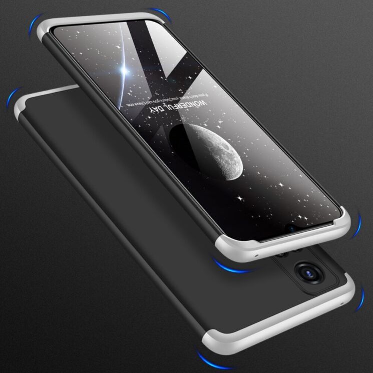 Защитный чехол GKK Double Dip Case для VIVO Y31 / Y53s - Black / Silver: фото 7 из 13