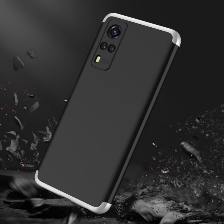 Защитный чехол GKK Double Dip Case для VIVO Y31 / Y53s - Black / Silver: фото 5 из 13