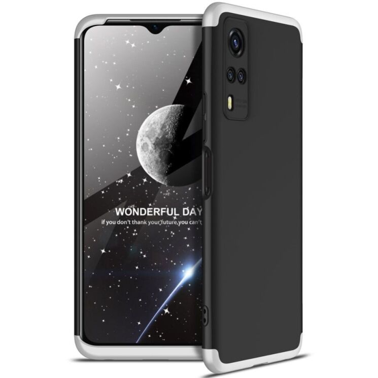 Защитный чехол GKK Double Dip Case для VIVO Y31 / Y53s - Black / Silver: фото 1 из 13