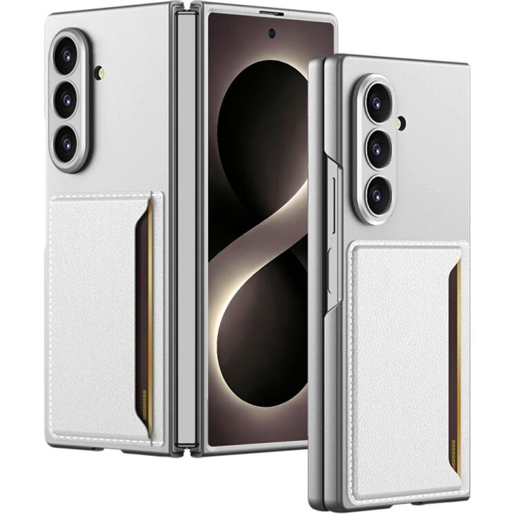 Защитный чехол GKK Slim Holder для Samsung Galaxy Fold 8 Ultra - Silver (424035S) Защитный чехол GKK Slim Holder для Samsung Galaxy Fold 8 Ultra - Silver: фото 1 из 8