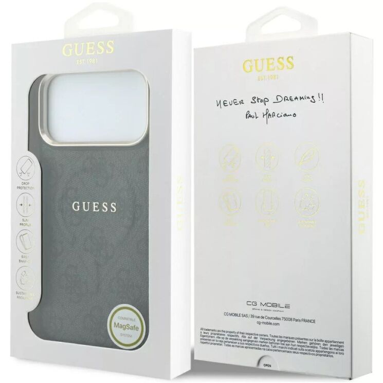 Захисний чохол Guess Embossed 4G Classic MagSafe для iPhone 18 Pro Max / 17 Pro Max (GUHMP18XP4MSEGCK) - Black (423962B) Захисний чохол Guess Embossed 4G Classic MagSafe для iPhone 18 Pro Max / 17 Pro Max (GUHMP18XP4MSEGCK) - Black: фото 7 з 7