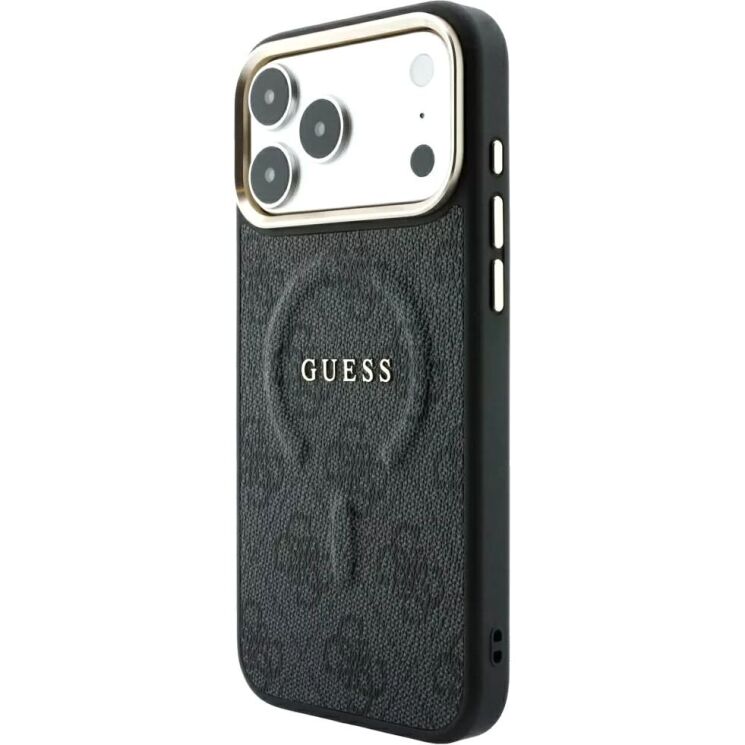 Захисний чохол Guess Embossed 4G Classic MagSafe для iPhone 18 Pro Max / 17 Pro Max (GUHMP18XP4MSEGCK) - Black (423962B) Захисний чохол Guess Embossed 4G Classic MagSafe для iPhone 18 Pro Max / 17 Pro Max (GUHMP18XP4MSEGCK) - Black: фото 4 з 7