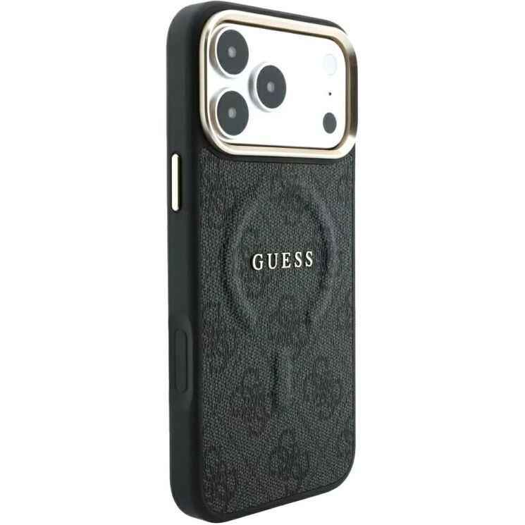 Захисний чохол Guess Embossed 4G Classic MagSafe для iPhone 18 Pro Max / 17 Pro Max (GUHMP18XP4MSEGCK) - Black (423962B) Захисний чохол Guess Embossed 4G Classic MagSafe для iPhone 18 Pro Max / 17 Pro Max (GUHMP18XP4MSEGCK) - Black: фото 3 з 7