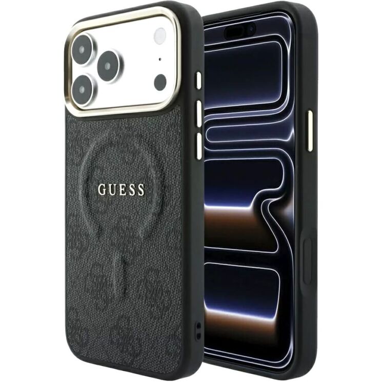 Захисний чохол Guess Embossed 4G Classic MagSafe для iPhone 18 Pro Max / 17 Pro Max (GUHMP18XP4MSEGCK) - Black (423962B) Захисний чохол Guess Embossed 4G Classic MagSafe для iPhone 18 Pro Max / 17 Pro Max (GUHMP18XP4MSEGCK) - Black: фото 1 з 7
