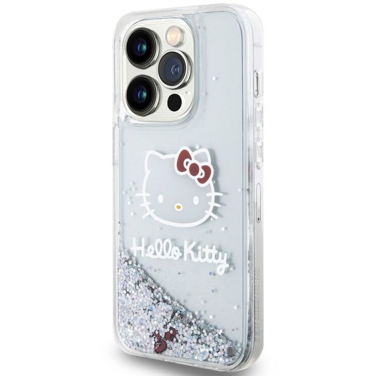 Захисний чохол Hello Kitty Liquid Glitter для Apple iPhone 13 Pro - Transparent: фото 3 з 8