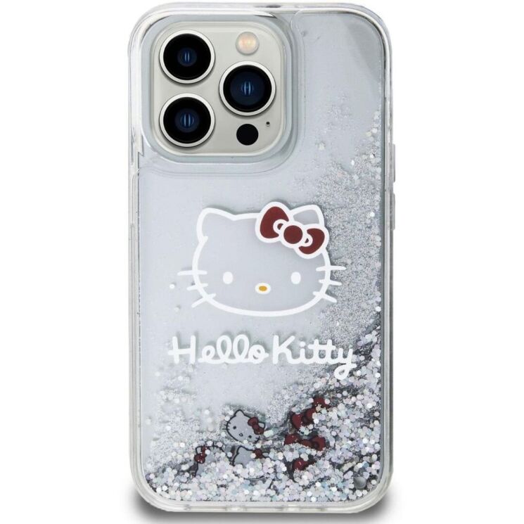 Захисний чохол Hello Kitty Liquid Glitter для Apple iPhone 13 Pro - Transparent: фото 2 з 8