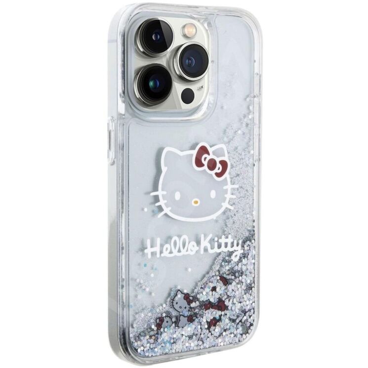 Захисний чохол Hello Kitty Liquid Glitter для Apple iPhone 13 Pro - Transparent: фото 4 з 8