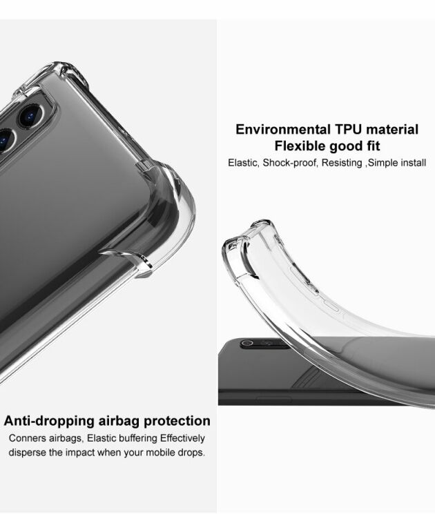 Защитный чехол IMAK Airbag MAX Case для Samsung Galaxy Note 20 Ultra (N985) - Transparent: фото 9 из 13