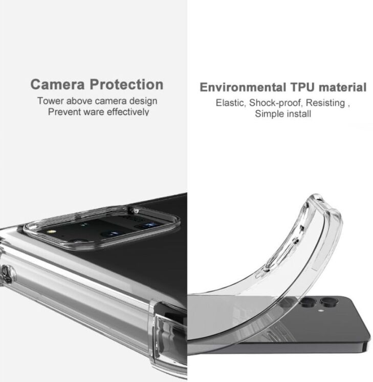 Защитный чехол IMAK Airbag MAX Case для Xiaomi 14T - Transparent: фото 8 из 10