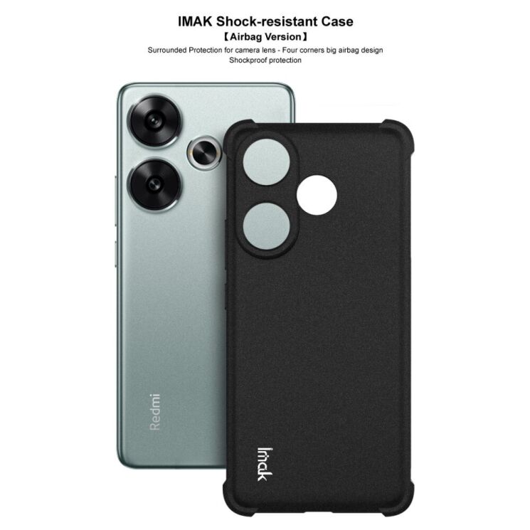 Защитный чехол IMAK Airbag Sand Case для Xiaomi Poco F6 - Green: фото 6 из 10